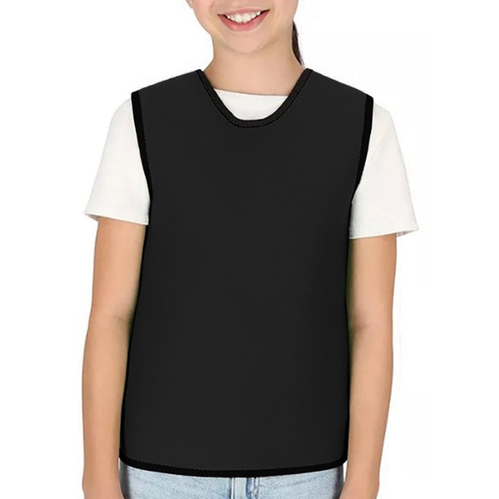 Sensorische Weste Kinder, Sensorisch Kompression Weste, Sensory Compression Vest, Tiefdruckkomfort gegen Autismus, Hyperaktivität Therapieweste Gewichtsjacke für Jugendliche, schwarz M
