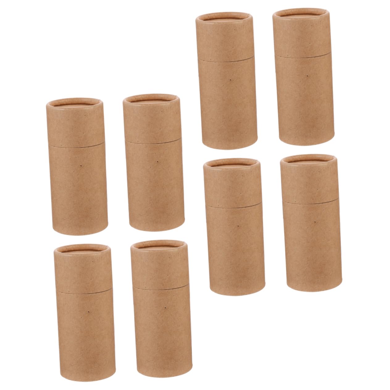 UTHCLO Conveniente para Almacenamiento de Papel Kraft 8 Unidades Caja Cilíndrica Fácil de Transportar para Botellas de Aceite Esencial y Té