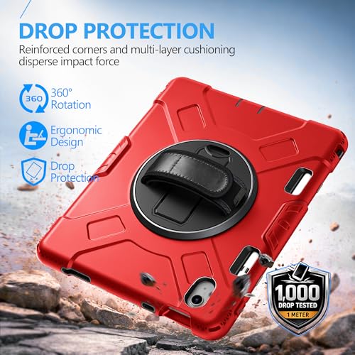 Image of Miesherk STOCK iPad (A16) 11th /10th Generation Case, Red