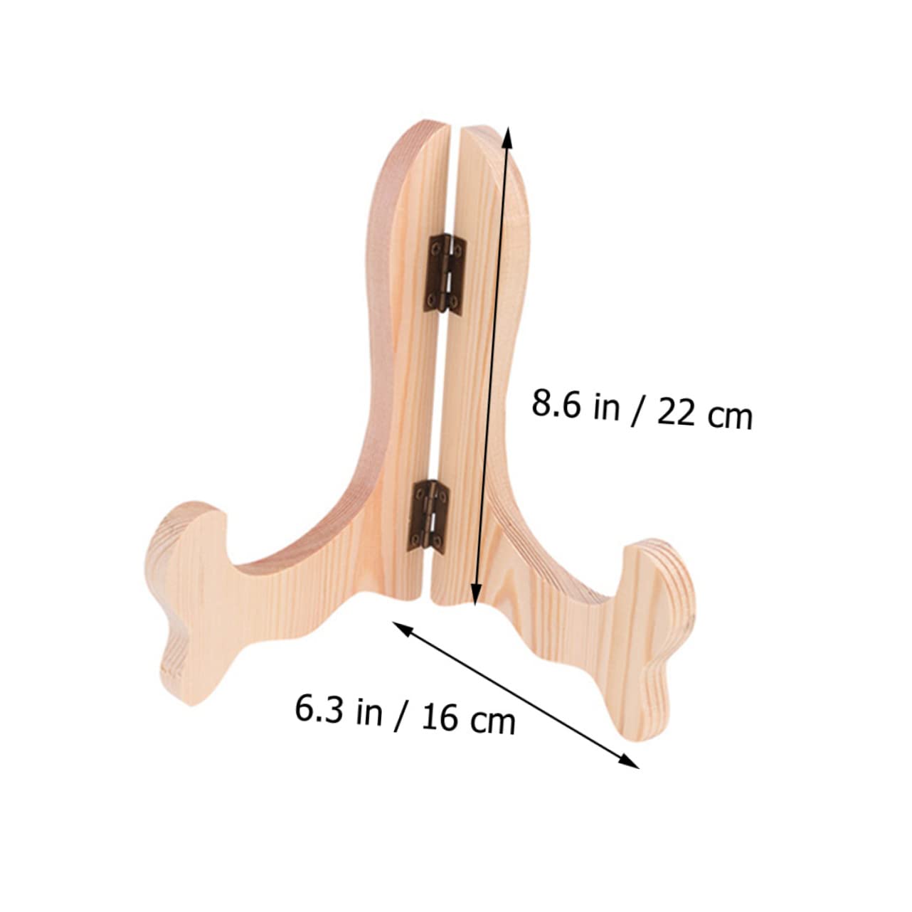 Alipis 2Pcs Plate Display Stand Easel Rack for Framed Pictures and Collectibles Desktop Holder for Home Office Trade Show Smooth Surface Design