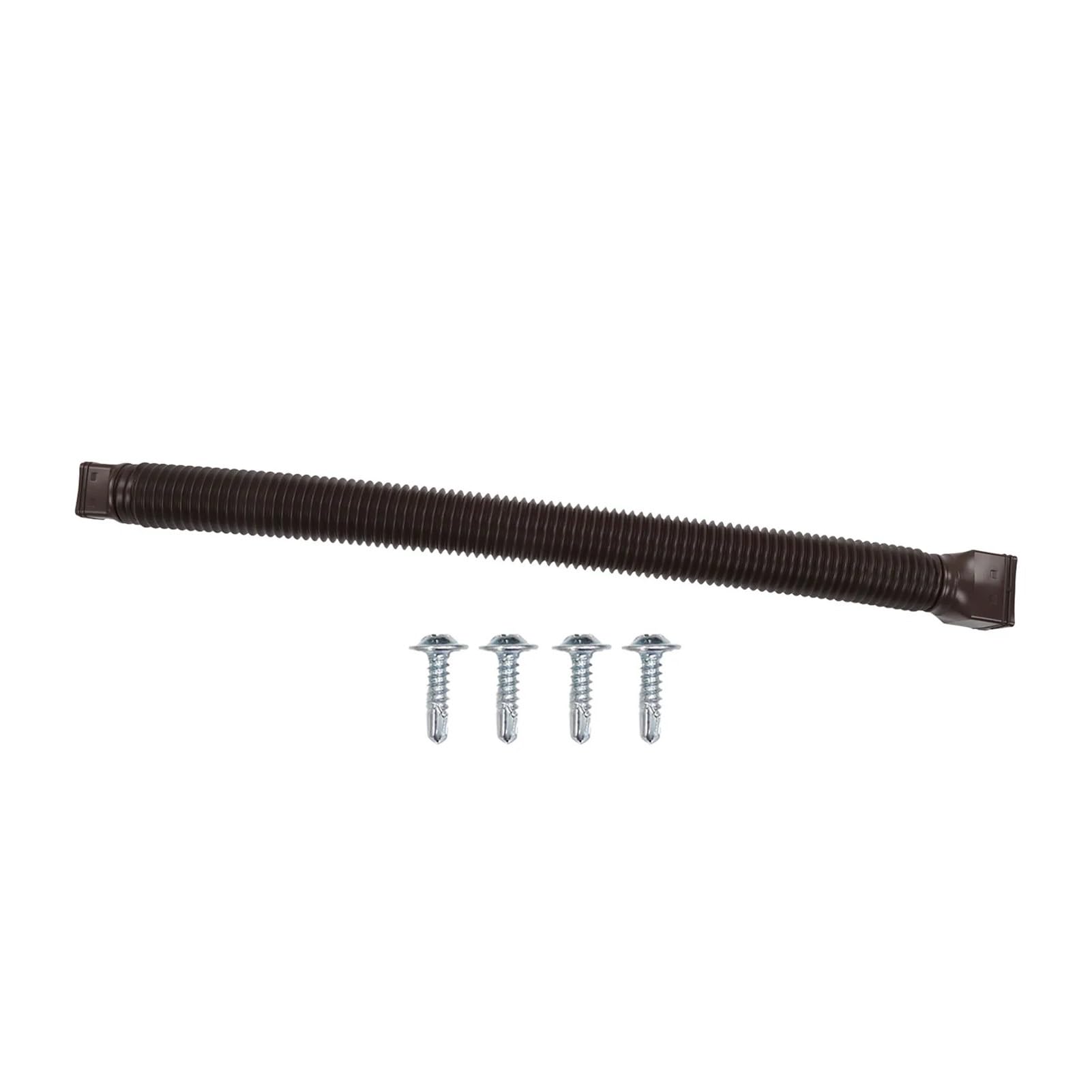 Xvdrfsd Brown Drain Pipe Downspout Extender Retractable Rain Gutter Drainage Pipe Down Spout Drain Extensions Retractable Downspout Extender(Brown)