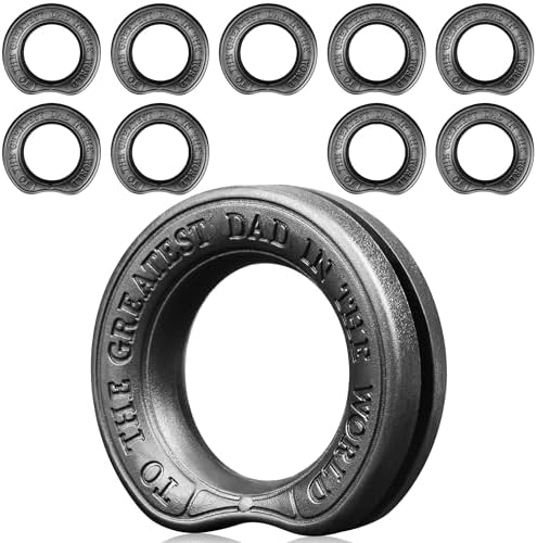 XYJ Pack of 10 Rubber Ring for Knives, Black Color, Soft Inner Elastic Loop, Comfortable Circles, Knife Accessories, Kitchen Tools