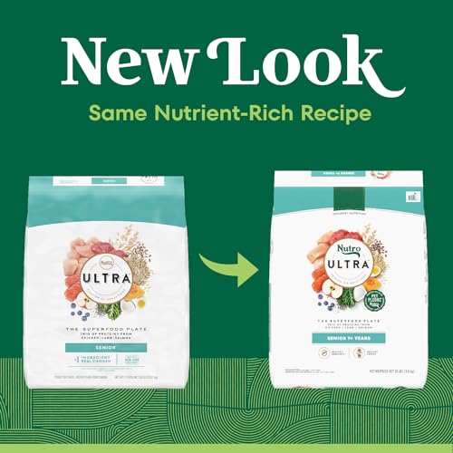 Image of Nutro Ultra High Protein Senior Dry Dog Food, Chicken, Lamb & Salmon, 30 lb