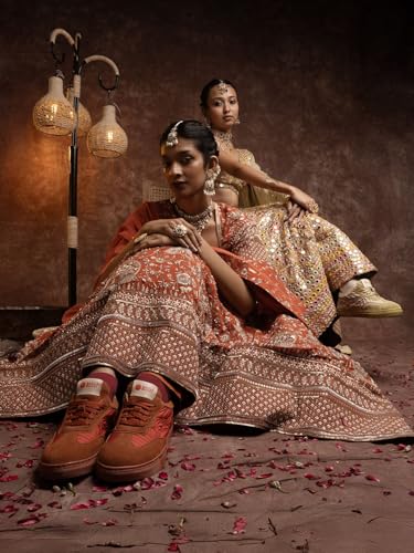 Image of Bacca Bucci Women RANGREZA Ethnic Sneakers for Indian Festive & Ethnic Wear
