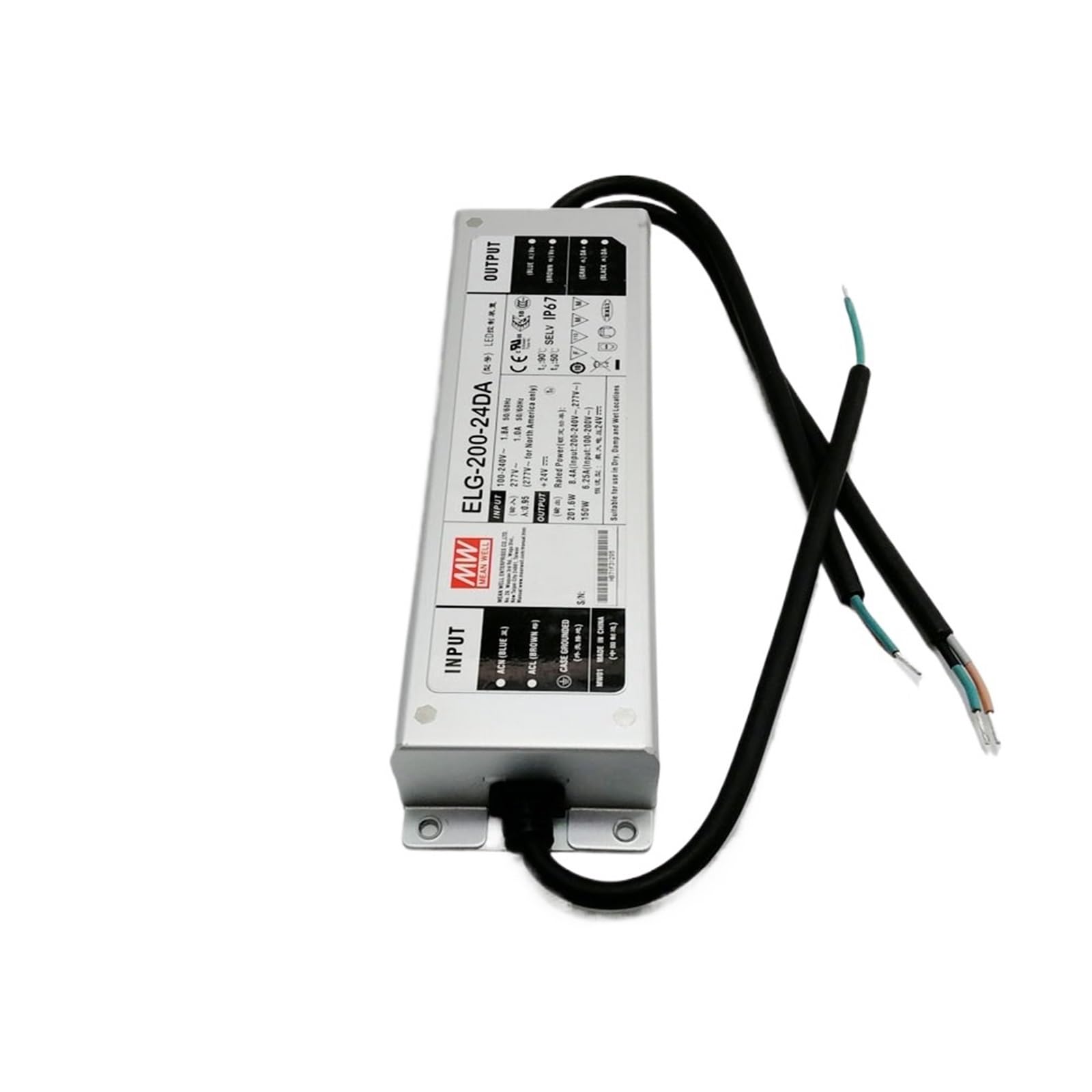 Fcarumiqp One Color Elg-200-48Da 200W 4.16A 48V Dali Control Led Power Supply 110V/220V Ac To Dc Waterproof Ip67 Dali Led Driver