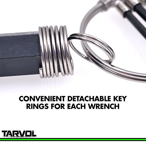 Allen Wrench Hex Key Set (10 WRENCHES - INDUSTRIAL GRADE) SAE Sizes 1/16-3/8 - Carbon Steel Construction with Black Finish