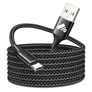 Aioneus USB C Cable 10 ft, Long USB A to C Cable 3A Fast Charging Cord, Android 5G Phone Charger Type-C for Samsung Galaxy S26 S25 S24 S23 A12 A13 A15 A16 A17 A21 A25 A36 A42 A52, iPhone 17 15 16, LG