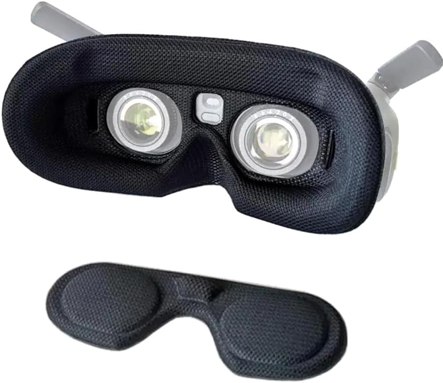 Honlyn Máscara de esponjacubierta de protección para lentes DJI Avata 2 gafas de vuelo, máscara estéreo 3D cómoda (máscara negra + cubierta de
