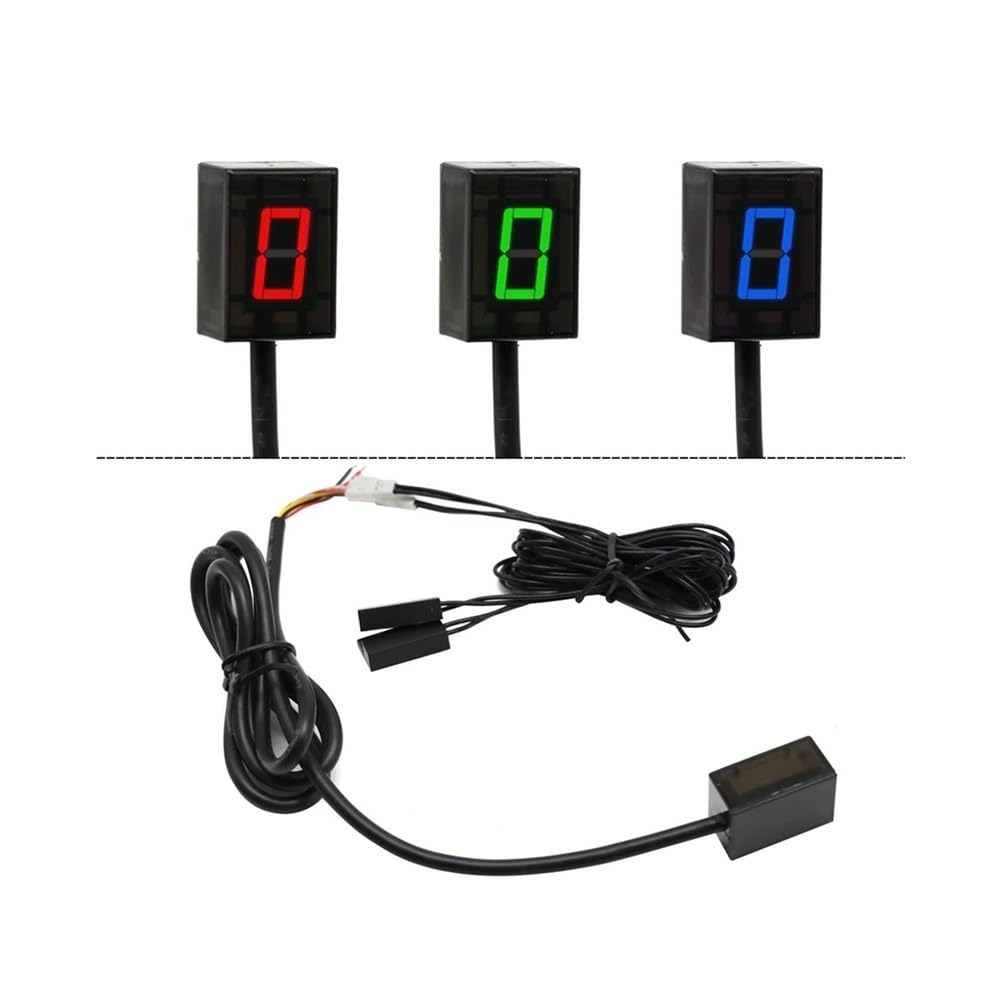 Indicador Marchas Motocicleta Indicador De Marcha Digital Universal para Motocicleta 6 Velocidades, Soporte para Y Palanca Cambios