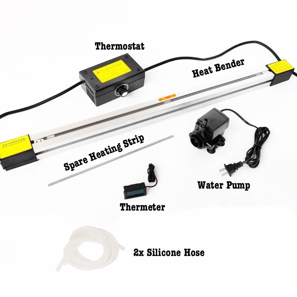 110V Acrylic Bender, 300mm 12in Bending Machine, Plastic Acrylic Heat Bender, Manual Bending Strip heater for PVC Plastic Sheets, 1mm to 6mm Thickness