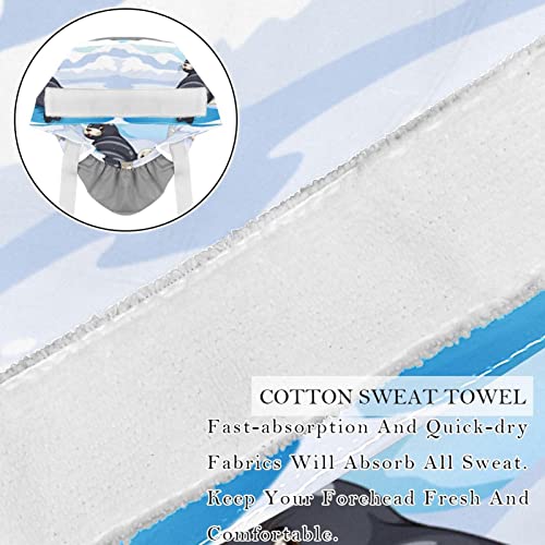 Chapeaux de travail JDEZ 2PCS avec bandeau absorbant et calot réglable mixte