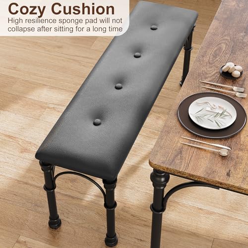 image for GAOMON Dining Table Set for 4, Kitchen Table Set with Upholstered Benc