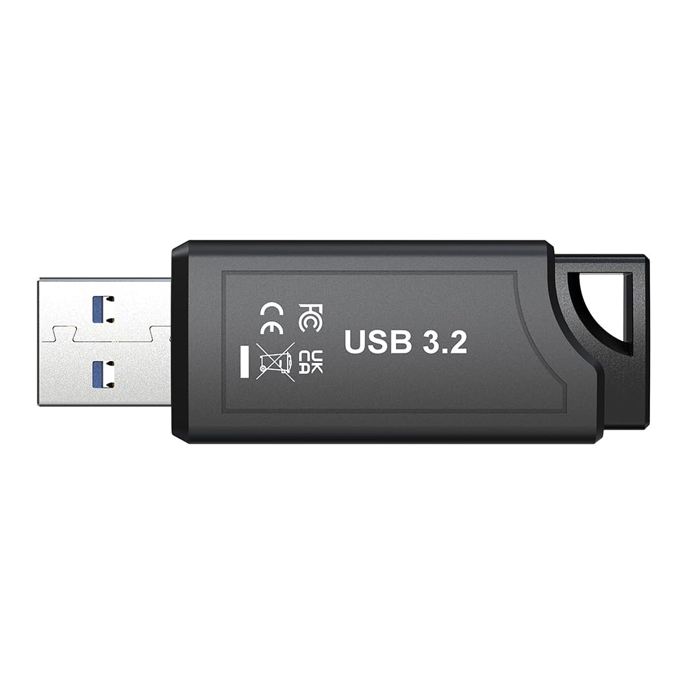 PNY 512GB USB PRO Elite V3 USB 3.2 Gen 2, fino a 1000 MB/s in lettura, 800 MB/s in scrittura, prestazioni estreme per archiviazione e trasferimento di dati, design metallo premium, connettore tipo A