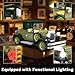 JMBricklayer Vintage Cars Building Sets for Adults with Lights 50001, Classic Retro Model Car Kits, Antique Cars Collectible Display Decorations, Building Toys Gifts for Men Women Boys Girls(1297 PCS)