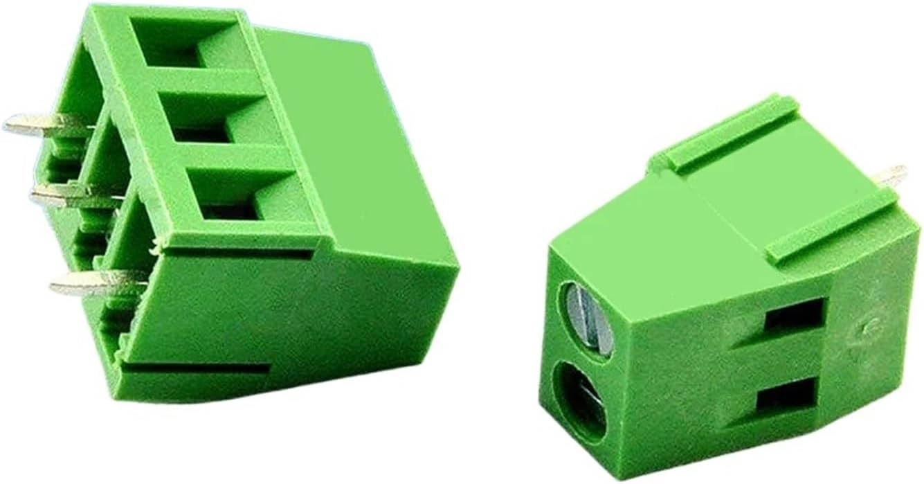 10PCS KF128-2P KF128-3P 3.81 5.0 7.5MM PCB Screw Terminal Block Splice Terminal KF120-2.54 DG308 MG128(50 Pcs,KF-128-2P 7.5MM)