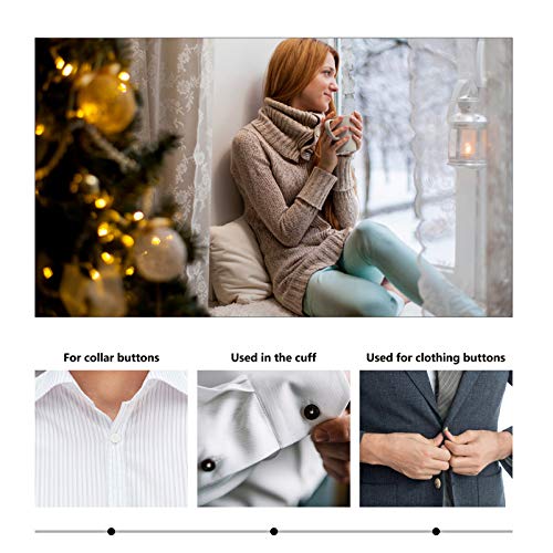 EXCEART 200Pcs BotÃµes de Natal Retro 2 Furos BotÃµes de Madeira para Scrapbooking Costura Diy Artes