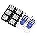 Price comparison product image eMylo Wireless Remote Control Switch DC 12V 6X 1 Channel RF Relay Moudle Switch Garage Door Opener 433Mhz Transmitter with Receiver