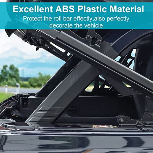 Msizoy Roll Bar Padding Cover Protector Compatible With For Ford Bronco Accessories 2021 2022 2023 4-Door Soft Top D-Pillar Edge Protection Guard Prevent Scratching Paint #TOP2