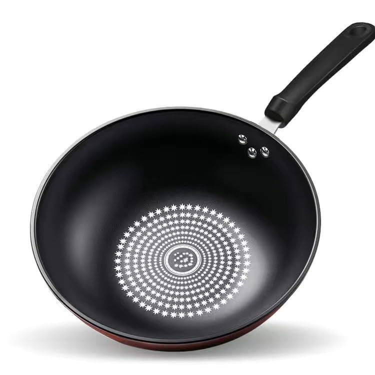 Wok grande con mango desmontable antiadherente miniatura 4