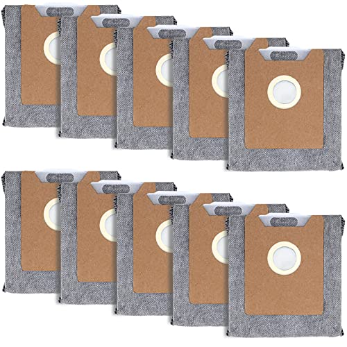 Image of Leemone 10 PACK Dust Bags for Eufy Clean G35+, G40+, G40 Hybrid+ Auto-Empty Station, Eufy RoboVac Replacement Bags Accessory, 4 Layer Filtration System with Activated Carbon Fabric to Remove Odors