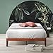 ZINUS Wen Wood Platform Bed Frame, Solid Wood Foundation, Wood Slat Support, No Box Spring Needed, Easy Assembly, Cherry, Queen
