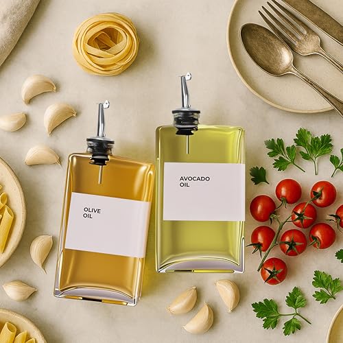 54% Off Olive Oil Dispenser Bottle Set with 44 Labels