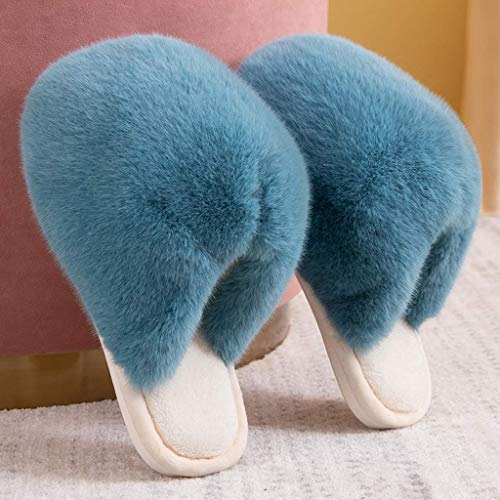 Chaussures chaudes en fourrure et coton : l'élégance de chambre