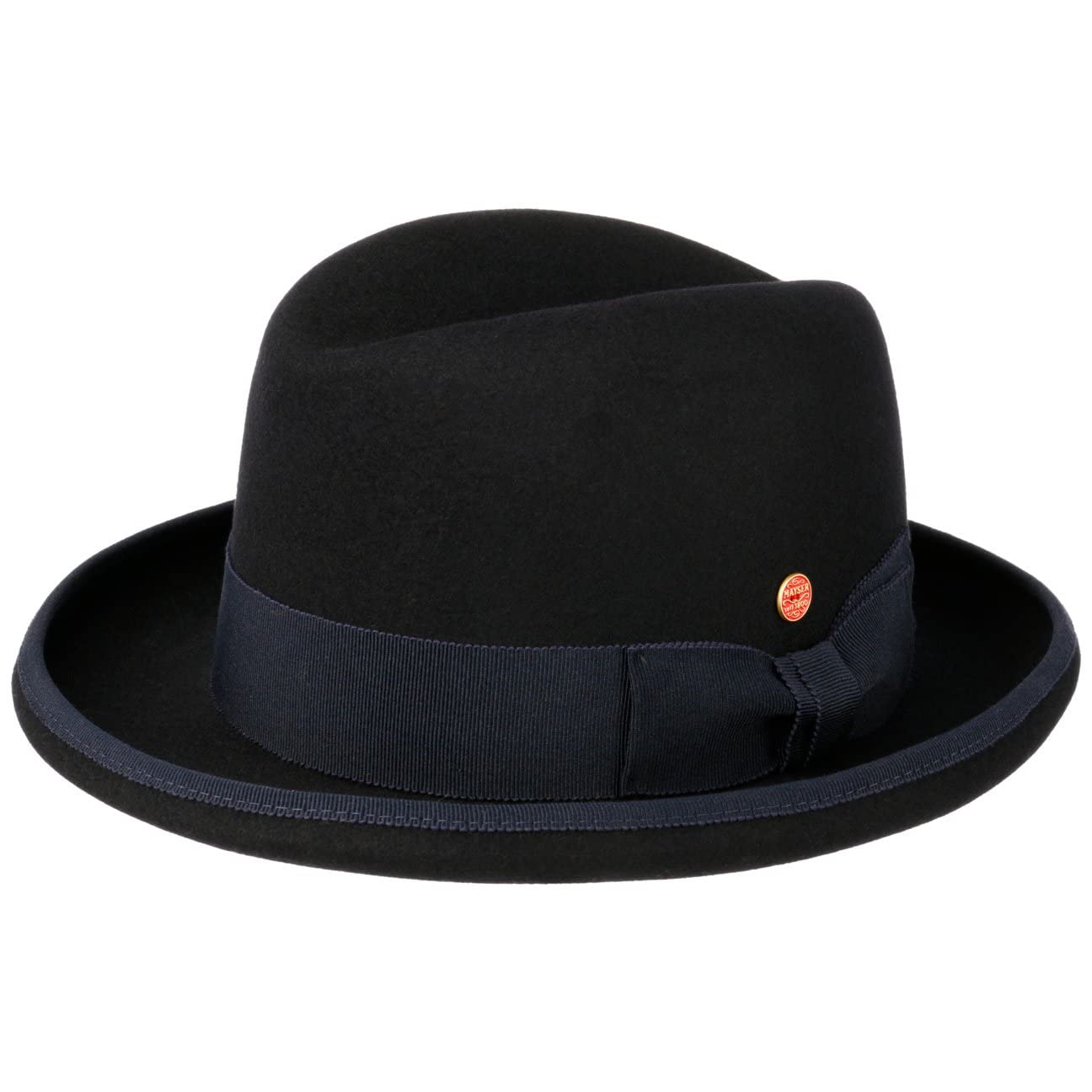 Mayser Homburger Wool Felt Hat Men Navy 6 3/4-6 7/8