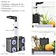 FEDOUR 3-in-1 Ultra Leise Aquarium Schwammfilter, Multi-Filtration Aquarium Innenfilter mit Biochemischem Schwamm & Keramische Kugeln, für 20-80L Aquarium