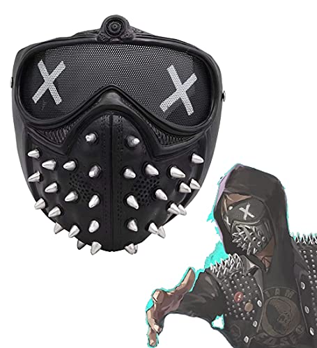 Watch Dogs Wrench Mask 25 Expression Change Wrench Marcus Legion Cosplay Halloween Halloween Gifts for Kids Prop Resin(NON-LED)