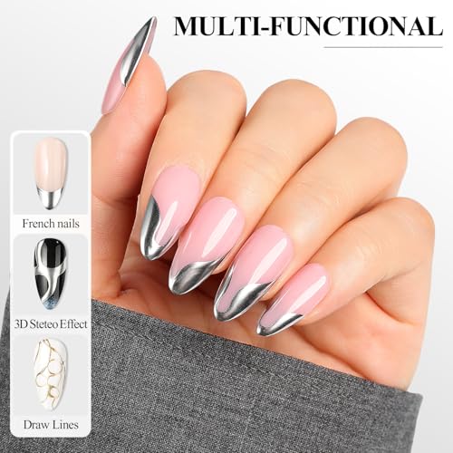 Set de esmaltes de gel metálico Nicedeco miniatura 4