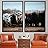 signwin 2 Piece Framed Canvas Wall Art Herd of Farm Animals Canvas Prints Home Artwork Decoration for Living Room,Bedroom - 16"x24"x2 Panels
