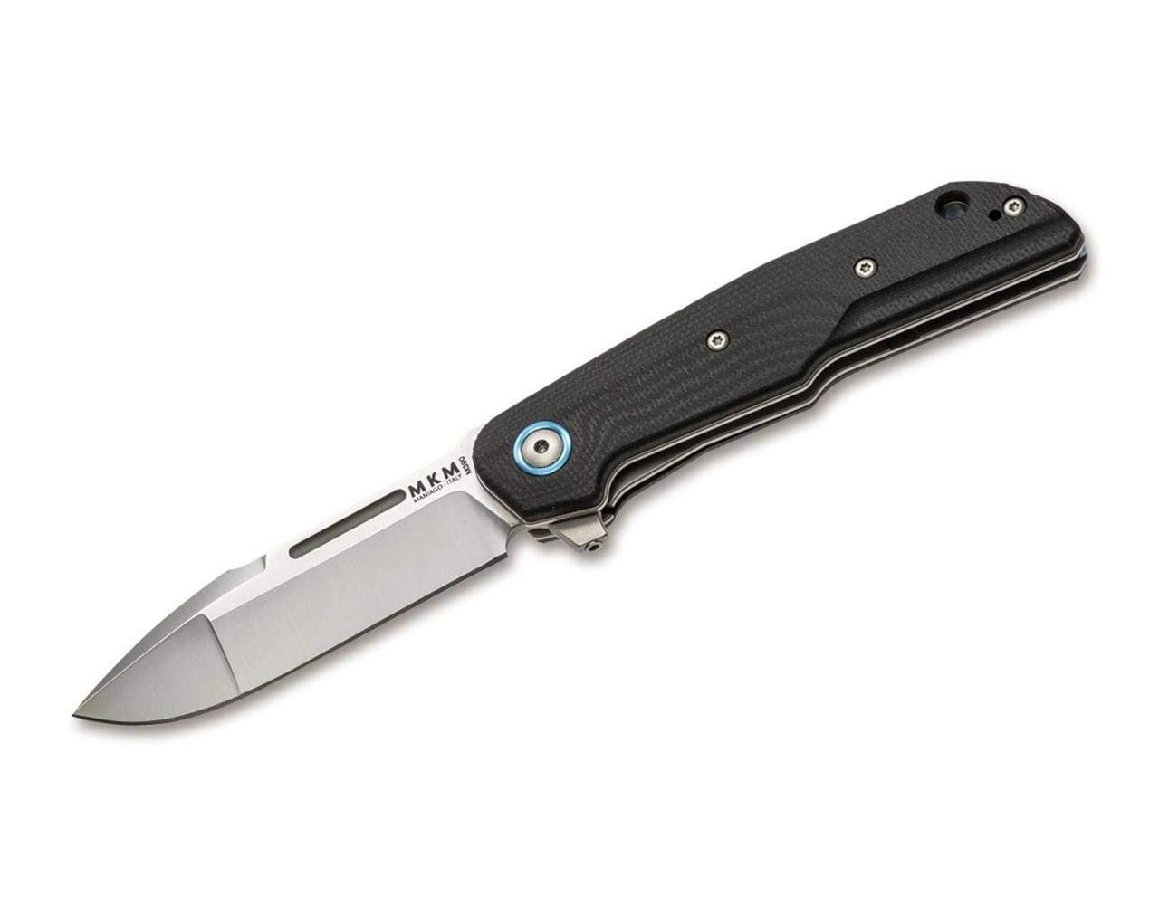 MKM Unisex – nóż kieszonkowy dla dorosłych Clap G10, czarny, 18,4 cm