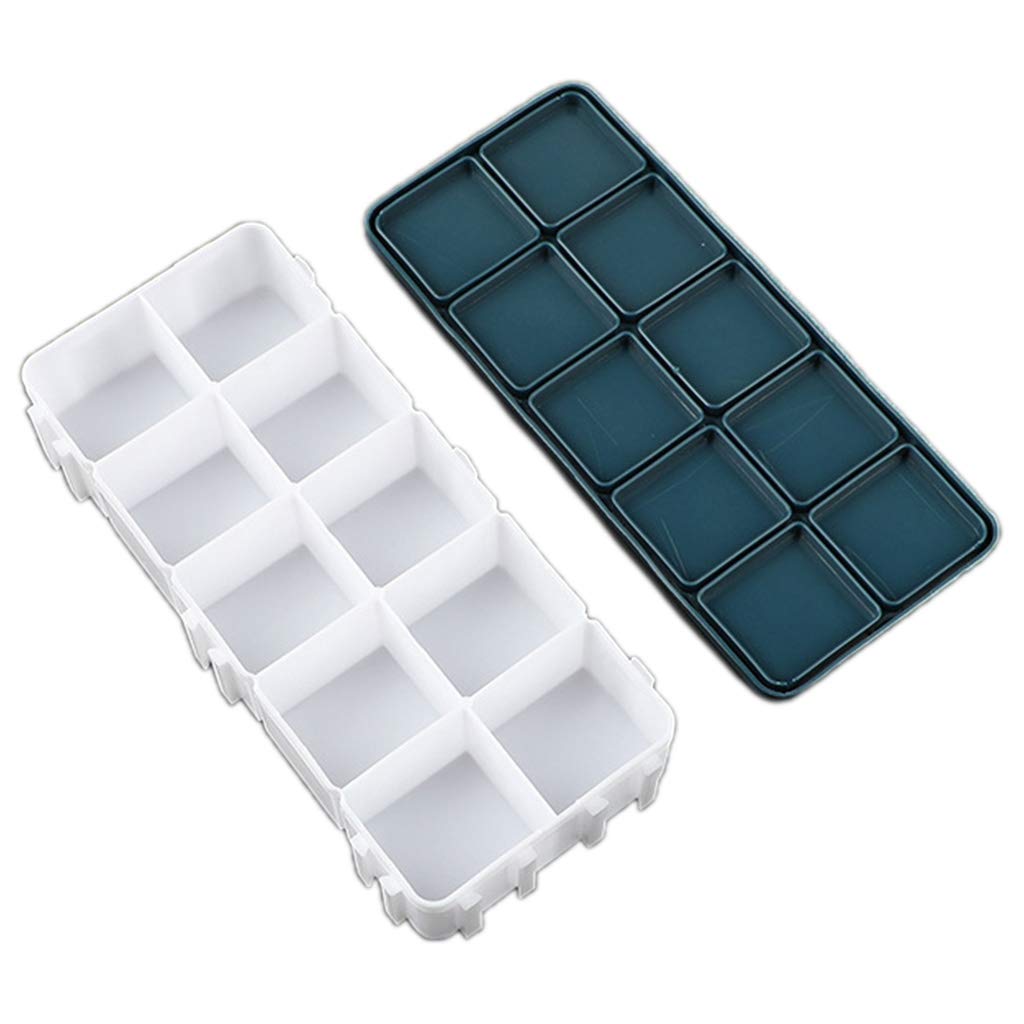 kdjsic Artist Paint Saver Palette Box Painting Storage Tray with Lid for Watercolor Acrylic Gouache Oil Paint