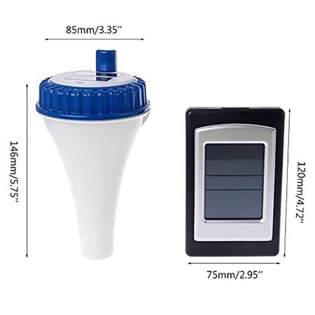 MILEVO Thermomètre à Eau Flottant Thermomètre de Piscine Solaire Outils de Mesure de la température de l'eau Flottante numérique