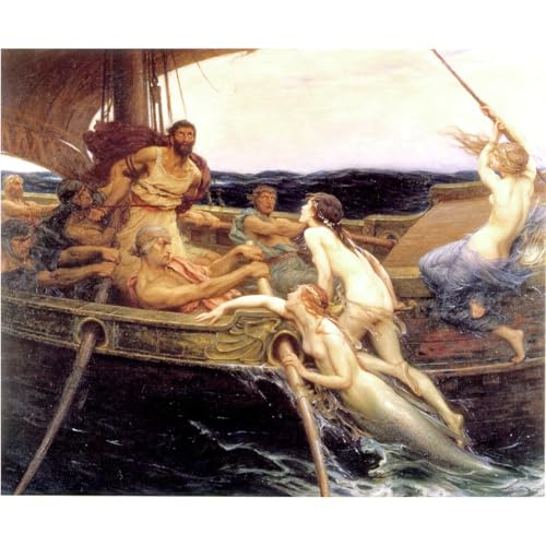 Ulysse et les sirènes ARTICULOZY toile 1909 chic