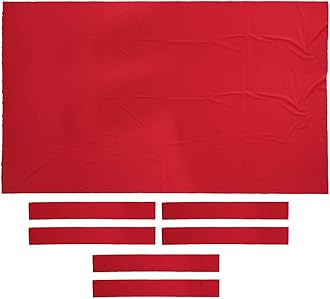 Heavy Duty 7ft / 8ft Pool Table Felt & 6 Felt Strips, 0.9mm Study Billiard Snooker Table Cloth Felt and Long Time for Use