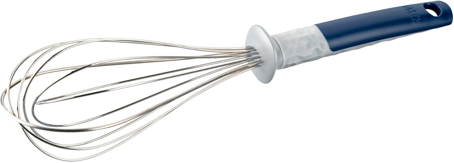Tasty Ocean Blue Whisk Made of High-Quality 18/10 Stainless Steel, Ergonomic Handle, Dishwasher Safe, 31.5 x 7 cm - Perfect for Any Kitchen