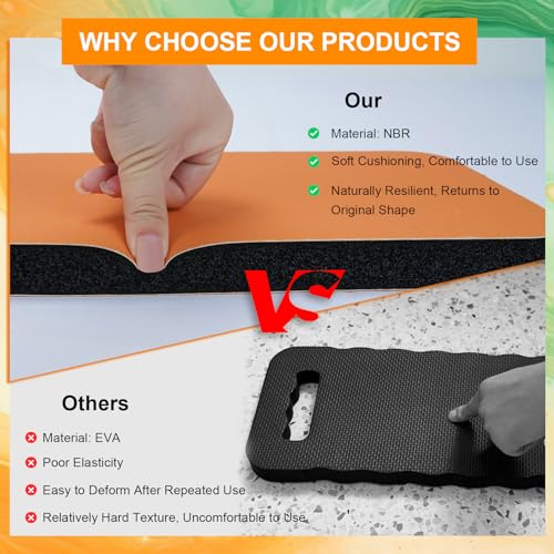Image of MELOTOUGH Garden Kneeling Pad, 1 inch Thick Soft NBR Foam Kneeling Pads for Gardening, Cleaning, Work - Lightweight & Comfortable, 15.75 inchx7.2 inch (Sunflower)