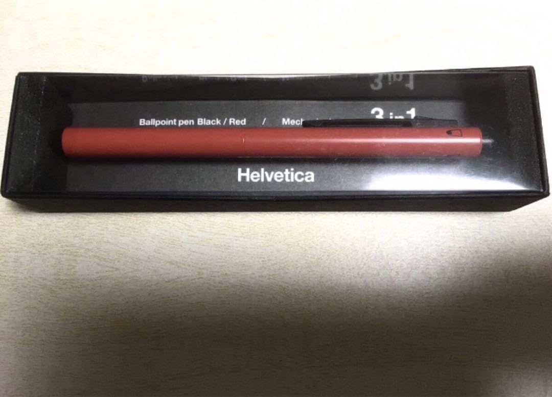 Amazon | 伊東屋 Helvetica 赤 ヘルベチカ 多機能ペン3 in 1 レッド