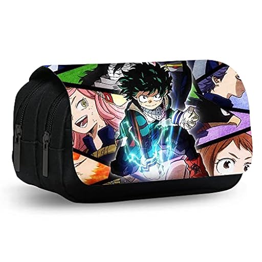 My Hero Academia Estuche de Lápices Gran Capacidad Bolsa Escolar Anime Doblada con Cremallera | Ya disponible en tu tienda friki favorita! En mundofriki.es!