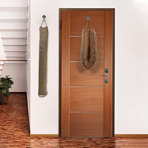 fowong Door Draft Stopper 36 Inch, Under Door Draft Blocker Noise Reducer Air Stopper Heavy Duty Door Bottom Insulation Sound Proof Cold Weather Door Snake Draft Blocker, Coffee