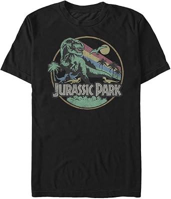 Jurassic Park Mens Retro Circle