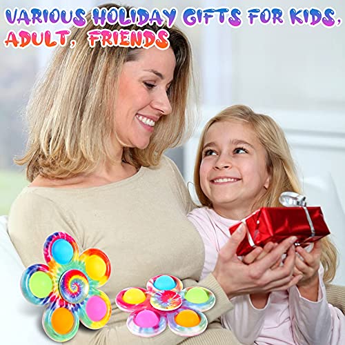 Goheyi Fidget Toys 4 Pack, Fidget Spinners Toy Pack, Pop Bulk Sensory Toys Set For Kids, Fidget Spinners Adhd Fidget Toys Stress Relief Hand Pop Spinners #TOP5