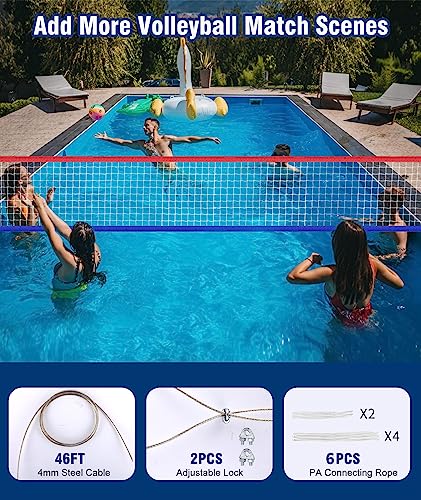 image for YNSZAS 𝙉𝙀𝙒 Professional Volleyball Net Heavy Duty, 46 FT Airc