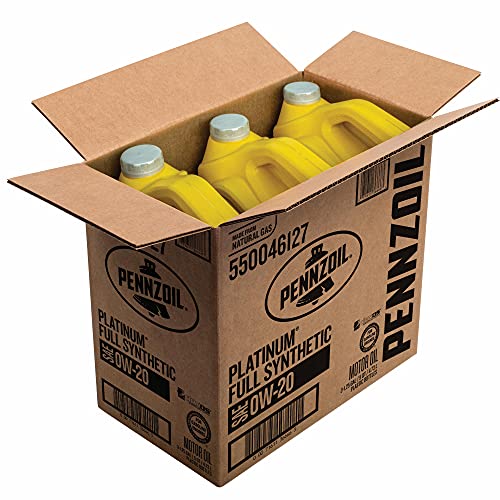 Pennzoil Platinum Full Synthetic 0W-20 Motor Oil (5-Quart, Case Of 3) #TOP2