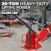 Stark USA 20-Ton Portable Hydraulic Bottle Jack Air-Operated Pneumatic Lift Low Profile Manual Air Jack, Auto Truck Travel Trailer Repair (44000 LBS)