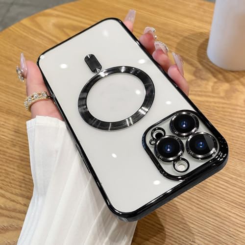 Étui de charge sans fil magnétique pour iPhone 11 Pro coque silicone noir