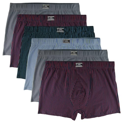 6er Pack Herren Boxershorts Baumwolle Übergröße 4XL 5XL 6XL 7XL Streifen Retro, Größe:7XL 6er Pack Herren Boxershorts Baumwolle Übergröße 4XL 5XL 6XL 7XL Streifen Retro, Größe:7XL