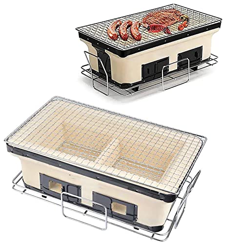 Parrilla de carbón con ventilación ajustable para alta temperatura